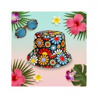 Retro Floral Sun Hat for Women - Bloom in Style