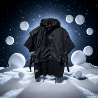 All-Season Men’s Utility Hoodie Jacket – Durable Casual Workwear with Loose Fit