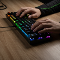Gaming Keyboard with Floating Keys & Vibrant Backlight – USB Wired