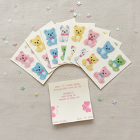 Vintage 1980s Flocked Fuzzy Chick Sticker Sheet - Great Seven NOS