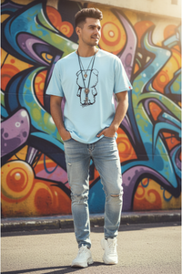 Men's Loose Fit Bear Anime Graphic T-Shirt – Comfortable Streetwear Tee