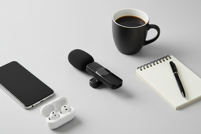 Crystal-Clear Wireless Mic for iPhone & iPad – Studio Sound for Vlogs, Podcasts & Videos