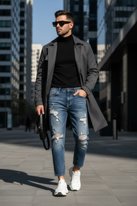Men's Trendy Straight Leg Loose Cropped Pants – Effortless Modern Style