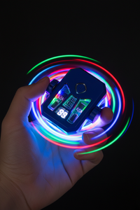 Fingertip Gyro Lighter – Dual-Charge LED EDC Lighter with Stress-Relief Spin & 9 Color Options