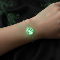 Radiant Mushroom Bracelet – Glow-in-the-Dark Boho Jewelry for Nature Lovers