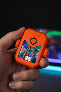 Fingertip Gyro Lighter – Dual-Charge LED EDC Lighter with Stress-Relief Spin & 9 Color Options