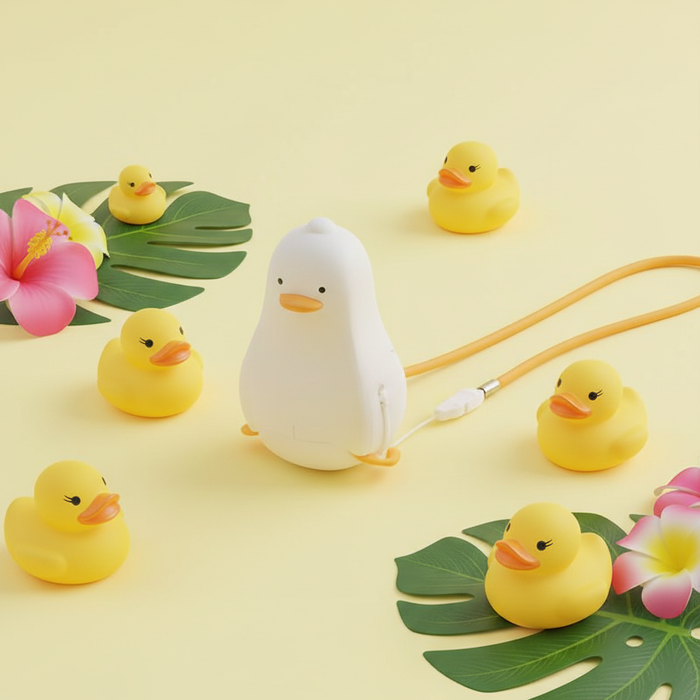 Stay Cool Anywhere with Adorable Duck Neck Fan