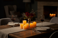 LED Flameless Candle with Remote – Realistic Swinging Flame & Glass Design