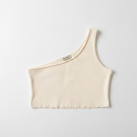 Trendy One-Shoulder Summer Tank Top – Flattering Slim Fit Vest in 5 Colors