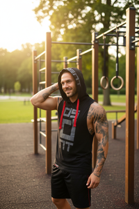 Men's Breathable Cotton Hoodie Vest – Summer Cool & Stylish
