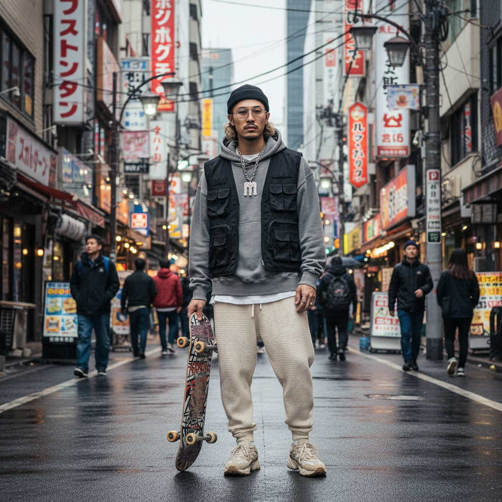 Men's Waffle Jogger Track Pants lifestyle photo