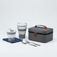 Collapsible Travel Cup Silicone – Leakproof Reusable Folding Cup for Coffee & Water