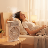 Instant Cooling Mist Fan with 7 Vibrant Lights