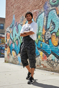 Men's Summer Camouflage Overalls – Loose Fit Five-Point Pants | Rugged & Comfortable