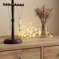Zodiac Birthstone Memorial Necklace – Openable Diamond Pendant for Ashes & Keepsakes