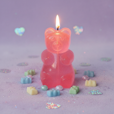 Gummy Bear Scented Candle – Y2K Kawaii Home Decor & Gift