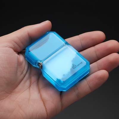 Glowing Quicksand Windproof Butane Lighter – Metal EDC Lighter with Light Effect