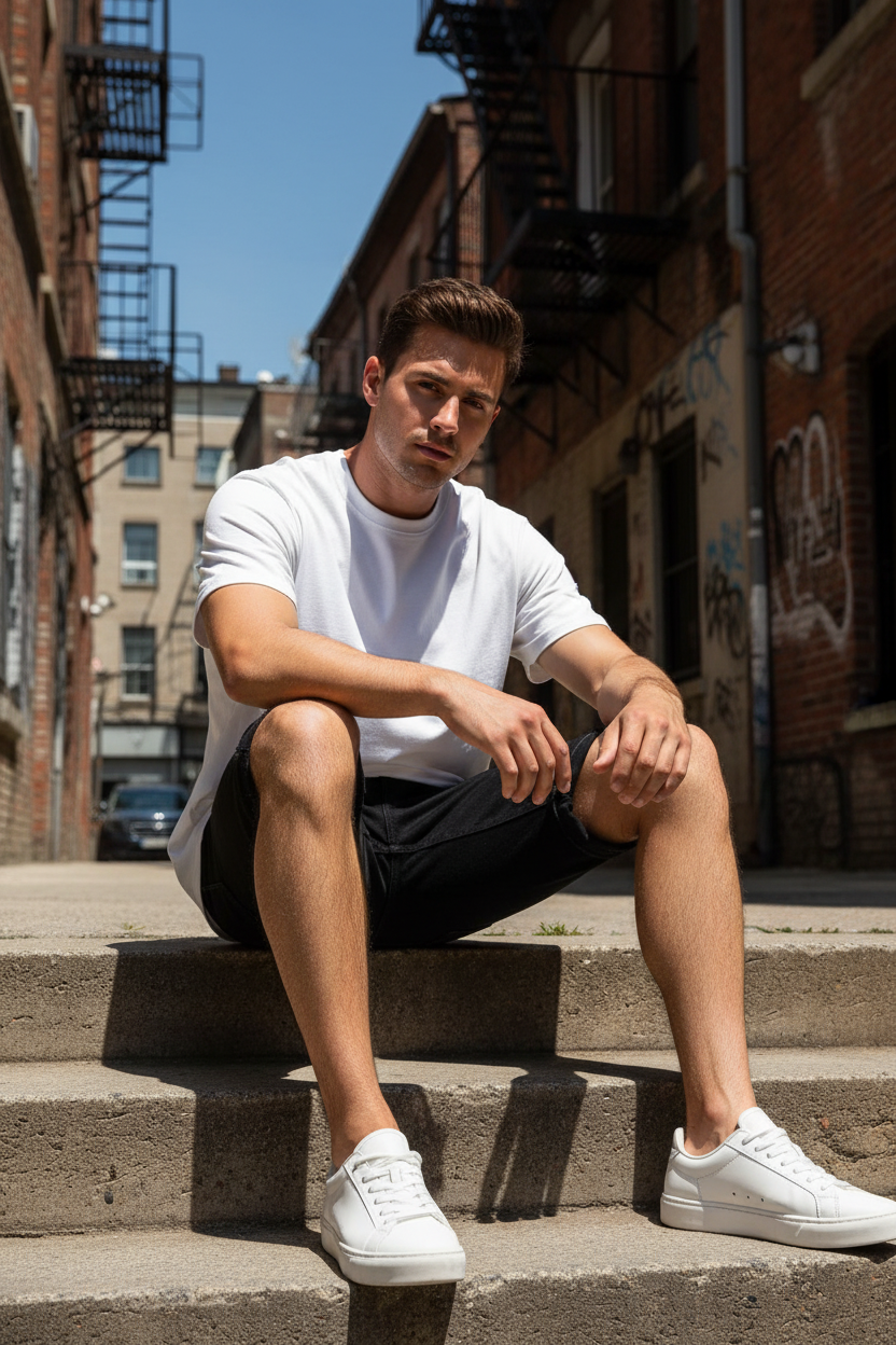 Men's Ripped Distressed Denim Shorts – Summer Street Style | Lightweight & Breathable