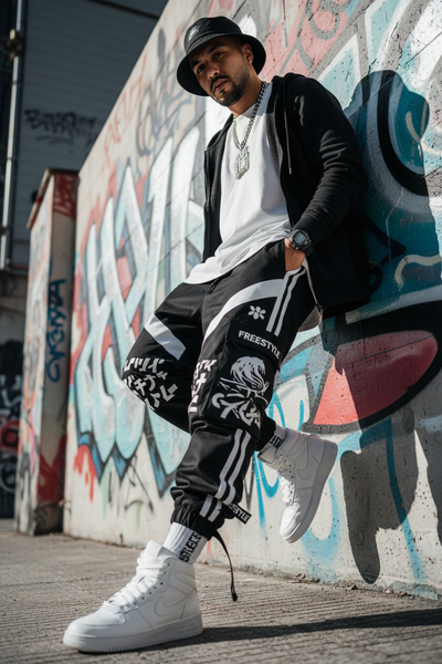 Men's Hip Hop Streetwear Trousers - Bold Street Style Pants