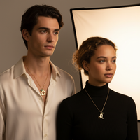Zodiac Constellation Necklace – Birthstone Pendant Jewelry for Men & Women – 12 Zodiac Signs
