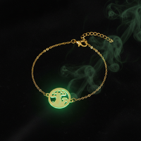 Radiant Mushroom Bracelet – Glow-in-the-Dark Boho Jewelry for Nature Lovers