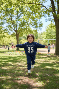 Adorable Kids' Casual 2-Piece Sweatshirt & Pants Set – Soft Cotton Unisex Outfit