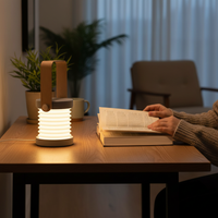 LED Night Light Dimmable & Foldable – USB Rechargeable Touch Lamp for Bedroom & Home