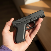 Toy Gun Lighter with Cigarette Holder – Novelty EDC Pistol Lighter, Refillable Butane
