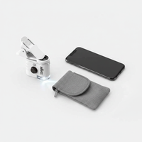 Phone Clip-On Microscope 60x Magnification with LED Light – Portable Pocket Microscope for Kids & Adults