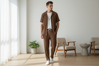 Men's Striped Suit Set - Coordinate with Confidence & Style