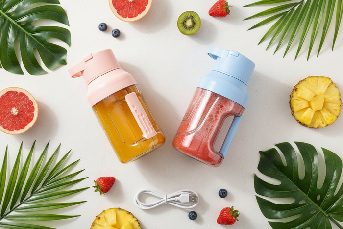 1500ml USB Rechargeable Portable Blender - Personal Juicer for Smoothies & Shakes
