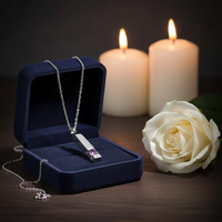 Zodiac Birthstone Memorial Necklace – Openable Diamond Pendant for Ashes & Keepsakes