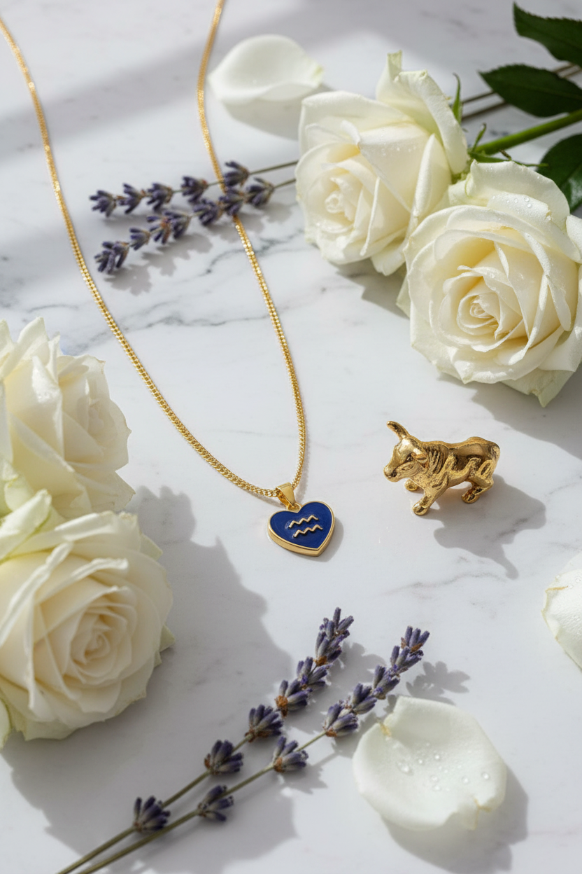 Taurus Zodiac Constellation Necklace – Ruled by Venus, built for beauty. A timeless piece for the sign that appreciates the finer things in life.