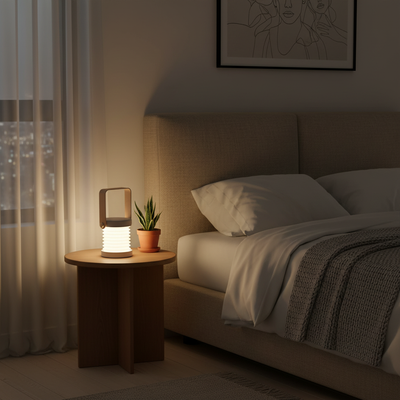 LED Night Light Dimmable & Foldable – USB Rechargeable Touch Lamp for Bedroom & Home