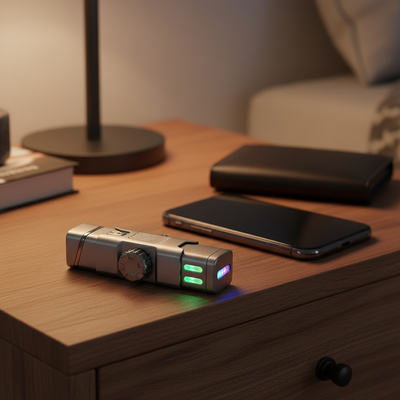 Energy Pillar Gyro Lighter – LED Spinner EDC Lighter with Alloy Body