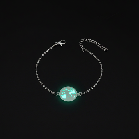 Glow-in-the-Dark Mushroom Bracelet – Studio Hero Shot