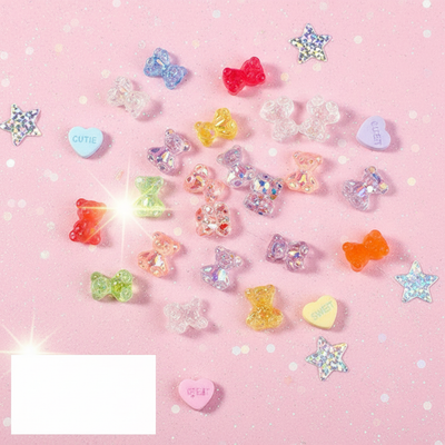 Y2K Gummy Bear 3D Nail Charms – Candy Bear Nail Art Decorations