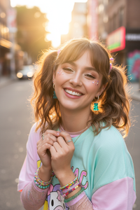 Glossy Gummy Bear Earrings – Lightweight Resin Kawaii Jewelry