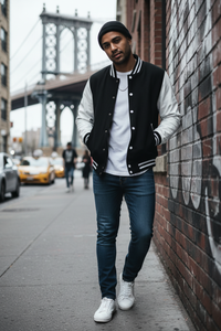 Men's Baseball Jacket - Classic Varsity Style with Modern Edge