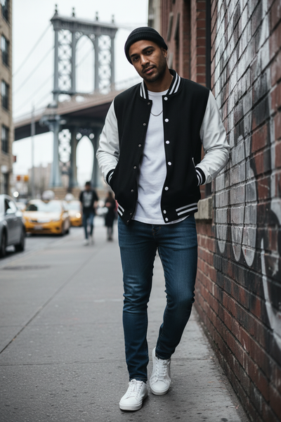 Men's Baseball Jacket - Classic Varsity Style with Modern Edge
