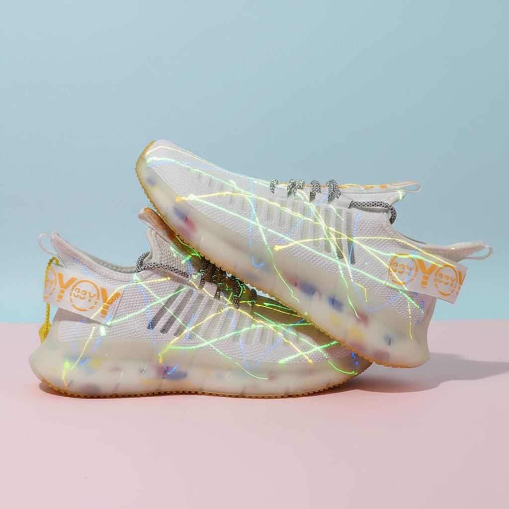 Men's Glow-Up Casual Sneakers – Luminous Comfort Shoes for Every Step & Shine