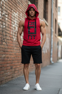 Men's Breathable Cotton Hoodie Vest – Summer Cool & Stylish
