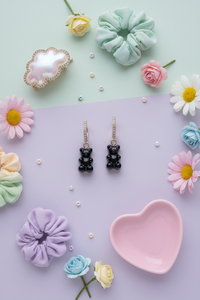 Glossy Gummy Bear Earrings – Lightweight Resin Kawaii Jewelry