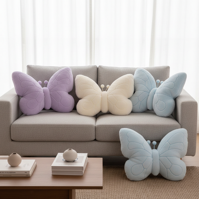 Butterfly Plush Pillow – Soft Decorative Cushion for Home Decor & Gifts