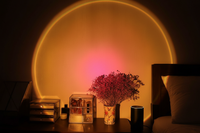 Rainbow Sunset Projection Lamp – Dreamy Night Light & Room Decor with Sunset & Rainbow Effects