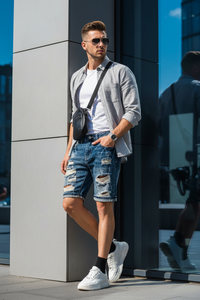 Men's Trendy Straight Leg Loose Cropped Pants – Effortless Modern Style