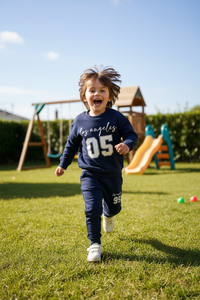 Adorable Kids' Casual 2-Piece Sweatshirt & Pants Set – Soft Cotton Unisex Outfit