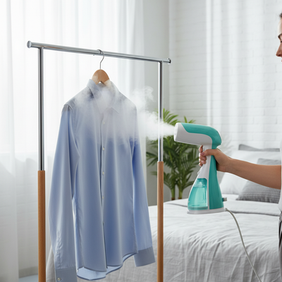 Portable Garment Steamer 1500W – Handheld Wrinkle Remover for Travel & Home