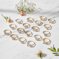 Custom Adjustable Initial Letter Ring – Personalized Jewelry for Women