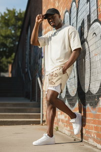 Child of God Faith Streetwear Shorts – Bold Christian Graphic Print & Double-Layer Comfort